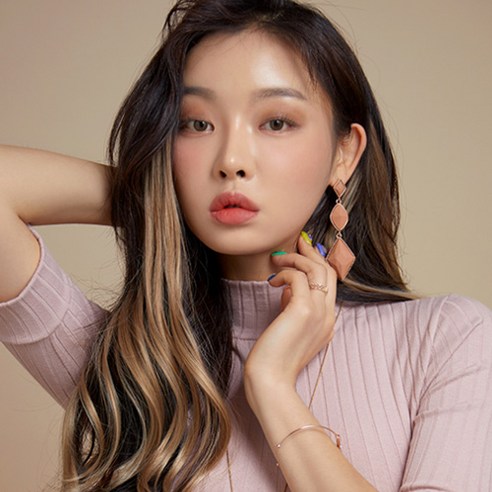 가발매니아 퍼스널 컬러 브릿지 웨이브 피스, 1개, 코튼베이지