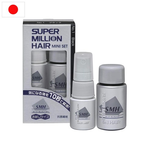 일본 슈퍼밀리언 헤어 흑채 5g 미스트 15ml 미니 세트 블랙 - 흑채/증모제 | 쿠팡