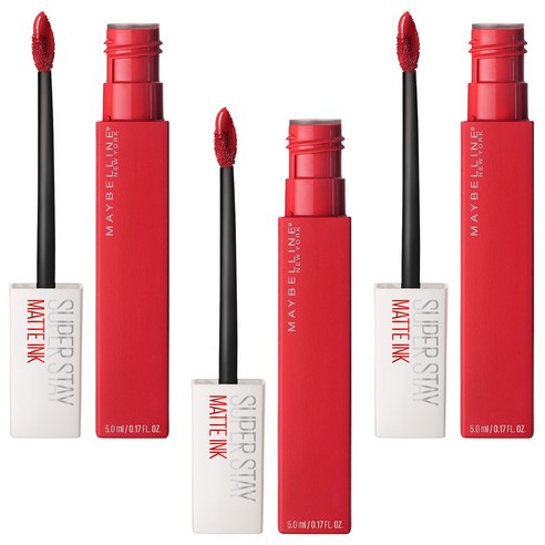 메이블린 뉴욕 슈퍼 스테이 립 잉크 5ml, 020 Pioneer, 3개