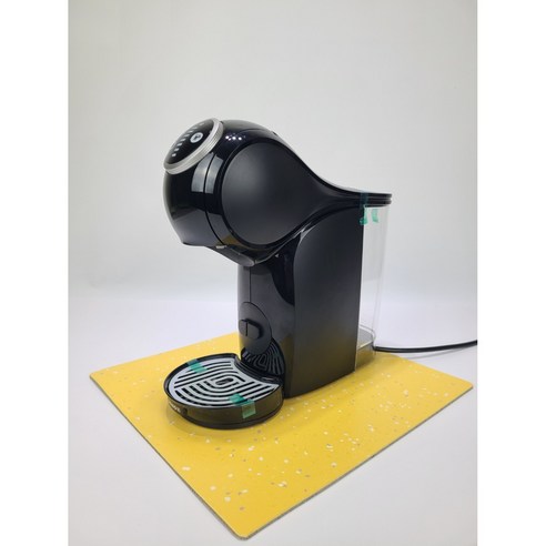 커피머신받침 진동방지매트 에스프레소머신 받침 깔개 독일 모티프매트, 중형)30cm x 30cm, NO.8 옐로우, 1개