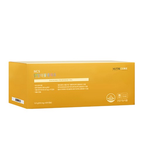 뉴트리코어 NCS 감마리놀렌산 달맞이꽃종자유 4+1개입 (5개월분), 600정, 1개 Best Top5