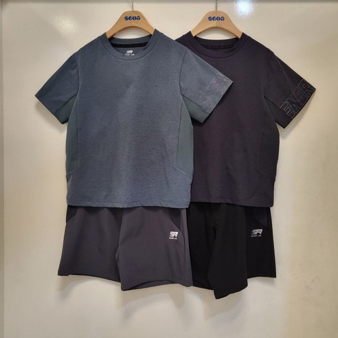 에스핏 기능성 폴리소재 신축성 좋은 주니어 여름 셋업@5부 일자핏@레귤러 5부 세트 TR SJZ304MKTR09 뉴코아 울산점