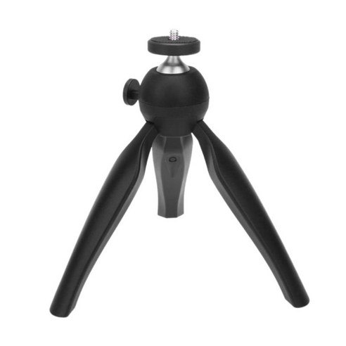 디지털 카메라를 위한 휴대용 조밀한 탁상용 소형 삼각대 1/4 빠른 신발 판, 19.5x6.5x5cm, 블랙, 플라스틱