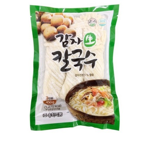 [송학식품] 감자 생칼국수 450g (3인분) _ 칼국수, 1개