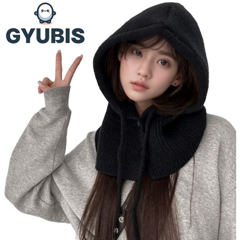 규비스 베이직 바라클라바 칼바람 야외 필수템, 블랙, 1개