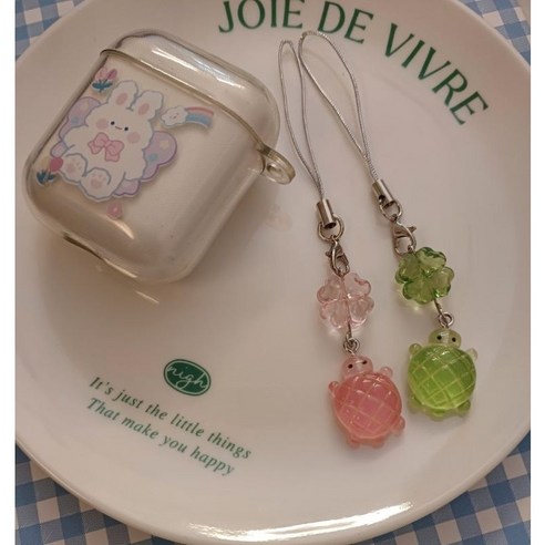 행운을 가득 담은 네잎클로버 거북이 키링으로 소중한 일상을 특별하게!