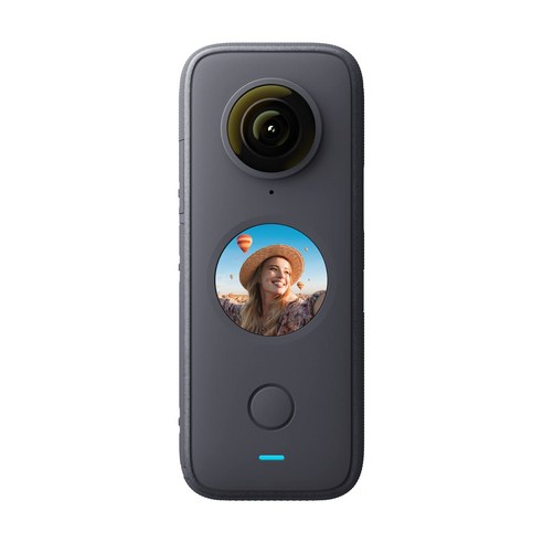 Insta360 ONE X2 일반 버전 – 인스타 360 360도 전천구 액션 카메라 LCD 터치 스크린 스포츠 카메라 10m 방수 IPX8 HDR 5.7K FlowState 안정화 기능 손떨림 보정 초광각 파노라마 촬영 자동 편집 WiFi 미리보기