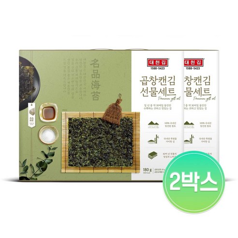 대천김 (m)대천김 곱창캔김 6캔x2박스 SG706, 30g
