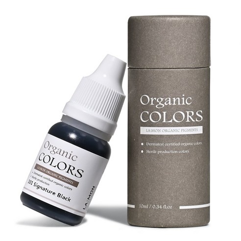 래쉬몬스터 오가닉 수지엠보 색소 아이라인 입술반영구 눈썹문신 스킨커버 10ml, 1개, [액상 머신용] 101 시그니처 블랙