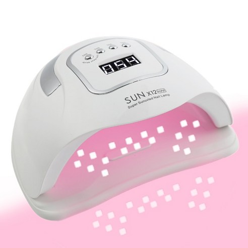 스마트 헤어 드라이어 블라우풍트 스마트케어 프리미엄 헤어 드라이어 BLP-HD311W 12 고출력 네일 램프 매니큐어 젤 폴리시 건조기용 대형 LCD 터치 66LED 스마트 드라이어 300W, 24.SUN X12 MAX white - EU, 24.SUN X12 MAX white - EU