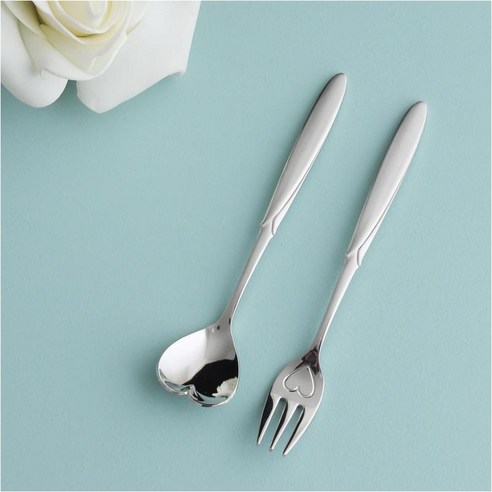 당신의 티타임을 더욱 특별하게, 엔젤하트 티스푼포크세트