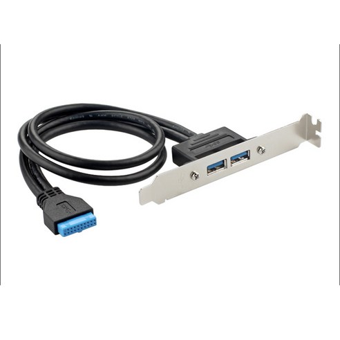 50CM PC 메인 보드 20 핀 듀얼 USB 3.0 포트 익스프레스 케이블 마더 2 USB3.0 패널 브래킷 연장