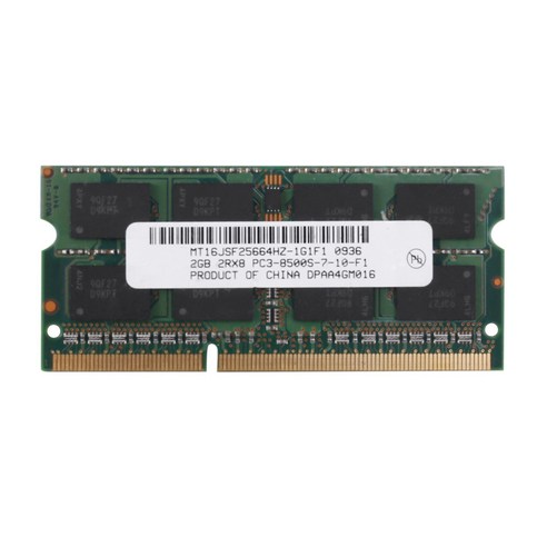 DDR3 2GB 노트북 메모리 RAM 2RX8 PC3-8500S 1066MHz 204pin 1.5V 노트북 RAM, 보여진 바와 같이, 하나