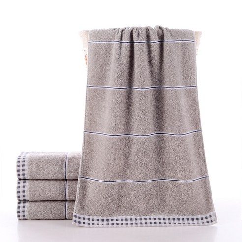 ZZJJC 순면 40*90 키높이 목욕타월 선물 스포츠타월 150g, 멜란지그레이, 90*40cm