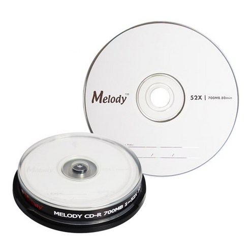 멜로디 700M CD-R 52X 10P CAKE