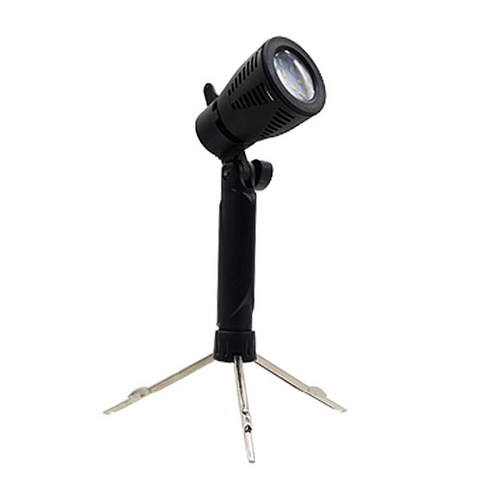 사진 LED 연속 조명 램프 5500K 카메라 조명 테이블 스튜디오, 30 × 10 × 10cm, 블랙, 아크릴로 니트릴 부타디엔 스티렌 플라스틱