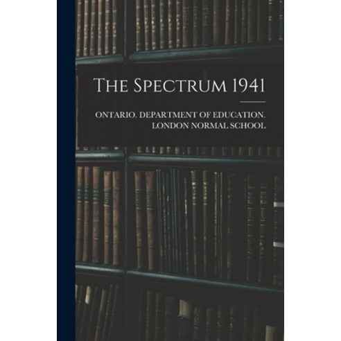 (영문도서) The Spectrum 1941 Paperback, Hassell Street Press, English, 9781015133839