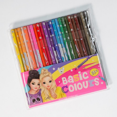 탑모델 베이직 색연필 24색(6710) - 사용감이 부드러운 어린이 고급 색연필 심지 컬러링용, 단품