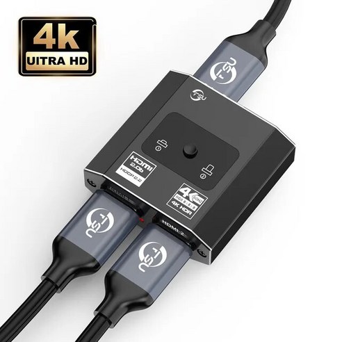 hdmi 셀렉터 HDMI-compatible2.0 스위치 3D HDR HDCP 분배기 HDMI 호환 양방향 스위처 PS5/4 TV Xbox 어댑터용 4K 60Hz 2 포트, [01] HDMI-Compatible