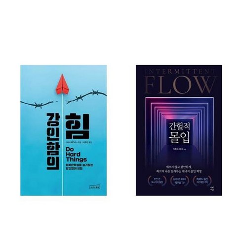 하나북스퀘어 강인함의 힘+간헐적 몰입