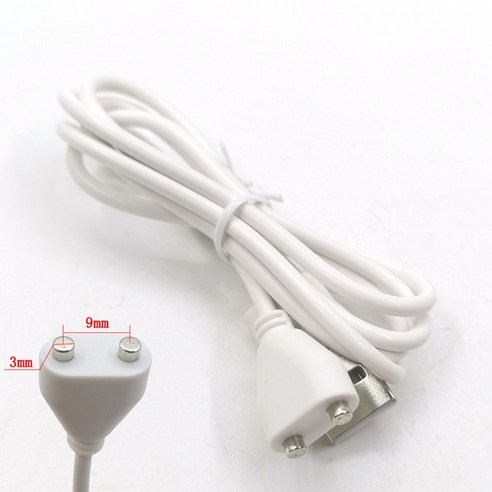 마그네틱 충전 케이블 센터 간격 2P 5mm 6/7/8/9/10mm 자석 Suctio USB 전원 충전기 미용 기기 스마트, 06 9mm