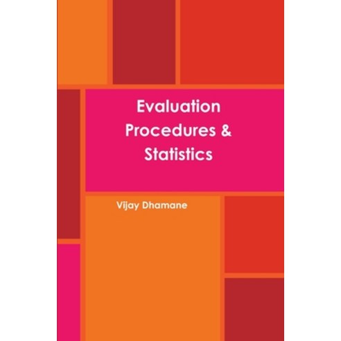 (영문도서) Evaluation Procedures & Statistics Paperback, Lulu.com, English, 9781312382718