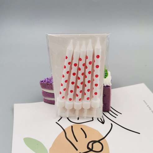 땡땡이 생일 초 대용량, 100개, 빨강