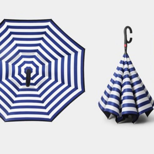 고급 거꾸로 우산 자동 특별한 패션 화려한 선물 우천 지팡이 디자인 골프우산 이중차단
