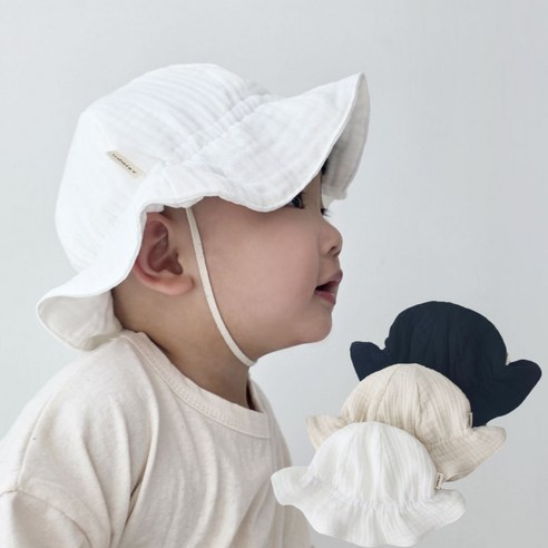아기 데일리 거즈햇 챙모자 봄 가을 사계절