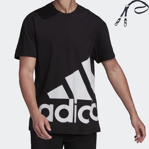 파타고니아  아디다스 퍼포먼스 ES 빅로고 반팔 티셔츠 블랙+PG스트랩줄