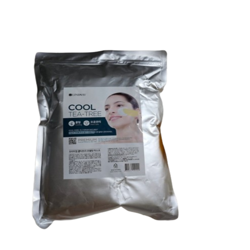 린제이 모델링팩 에스테틱 피부관리샵용 1kg, 쿨티트리+팩도구 3종세트+해면, ., 1세트, 1개입
