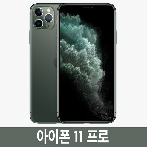 Apple 아이폰 11 Pro 자급제, 256GB, 미드나잇 그린