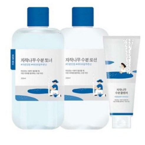 라운드랩 포 맨 자작나무 토너/로션 200ml 2종세트 (+클렌저40ml 증정), 1세트