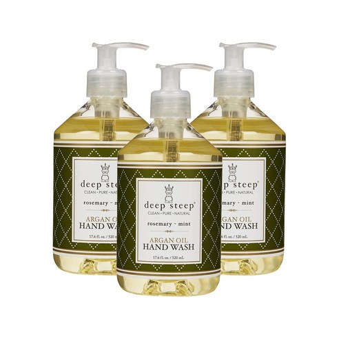 딥스팁 아르간 오일 핸드 워시, Rosemary - Mint, 520ml, 3개