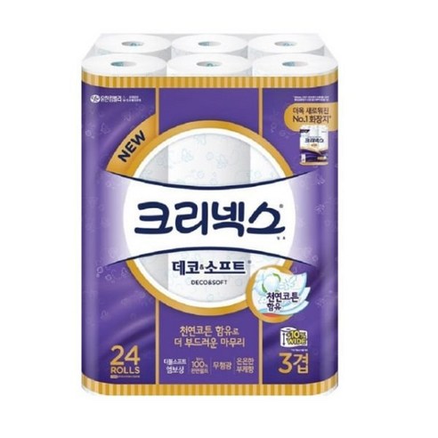 크리넥스 데코앤소프트 24롤 35m 3겹 x 1팩 1021840