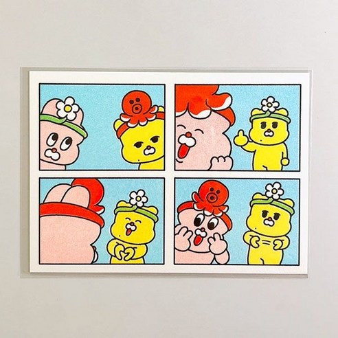 호호와거난이호난네컷 리소엽서