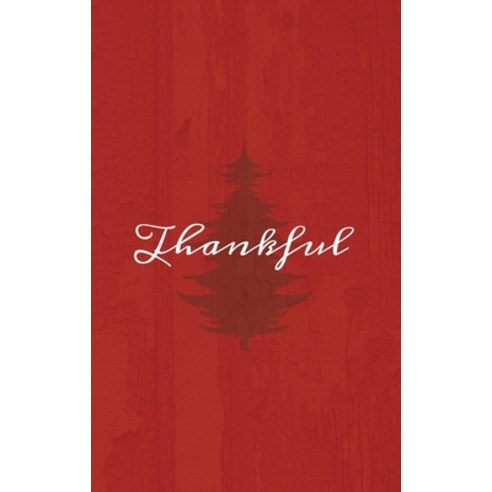 Thankful: A Red Hardcover Decorative Book for Decoration with Spine Text to Stack on Bookshelves De... Hardcover, Murre Book Decor, English, 9781636570372