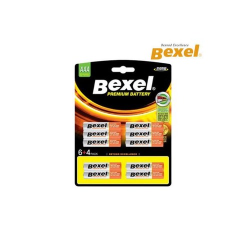 벡셀 알카라인 건전지 AAA 6+4팩(10입) (카드형)배터리, 벡셀 알카라인 건전지 AAA 6+4팩(10입) (카드형, 10개