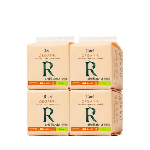 라엘 롱 라이너 18p x 4팩, 18개입, 4개