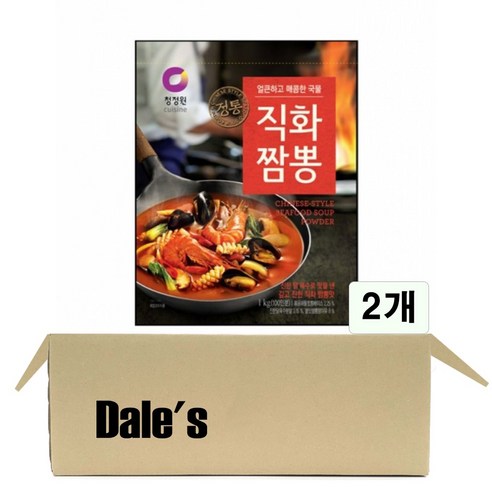 데일즈기획 대상 청정원 직화 짬뽕 1kg, 2개