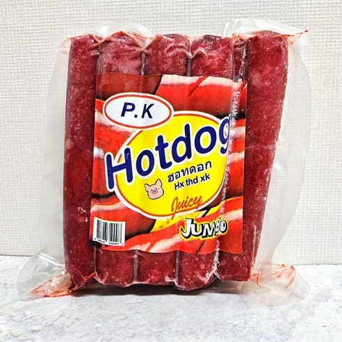 PK Hotdog Juicy Jumbo 텐더 쥬시 점보 핫도그는 쥬시한 맛과 다양한 맛의 조합을 제공하는 핫도그입니다.