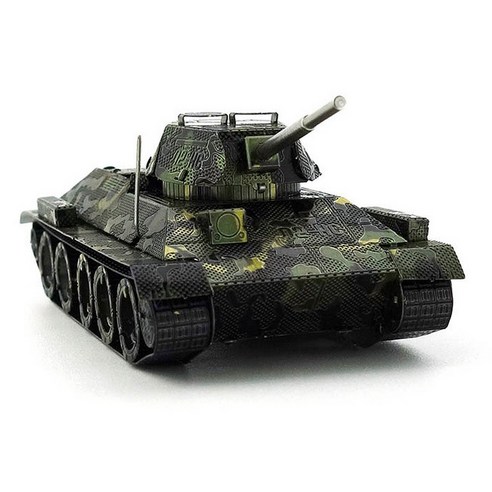 [알꿀밤-메탈퍼즐-밀리터리] 탱크 전투기 헬기 시리즈, T34 탱크-컬러, 1개