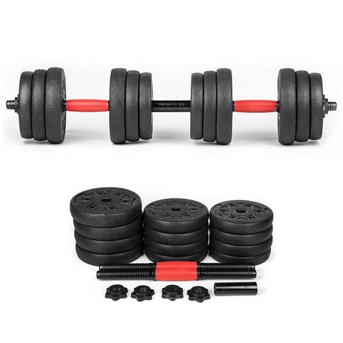 필굿 PVC조립아령 무게조절 20kg 녹없는아령, 1개