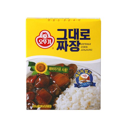 (무)오뚜기 그대로짜장200g, 200g, 72개