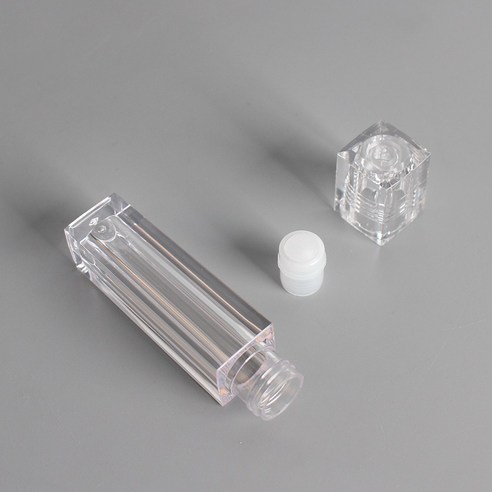 스퀘어 투명 롤온 6.5ml 아로마 선물 오일 향수 퍼퓸 용기 DIY, 1개