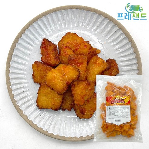 가미 꼬꼬 칠리 꿔바로우 1kg 닭가슴살 안심 순살 치킨 튀김 탕수육 유린기 깐풍기, 2개