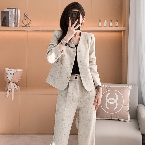 빌리즈빈 여성 캐주얼 워킹맘 정장 투피스: 현대적인 직업 여성을 위한 필수 아이템