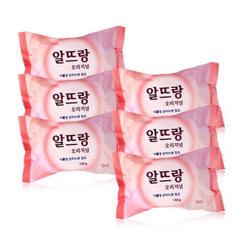 알뜨랑 비누 오리지널, 140g, 6개