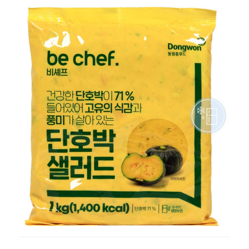 동원 비셰프 단호박 샐러드 1kg 간편 냉장 야채 호박 샐러드, 6개