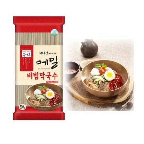 봉평촌 메밀 비빔 막국수, 600g, 2개